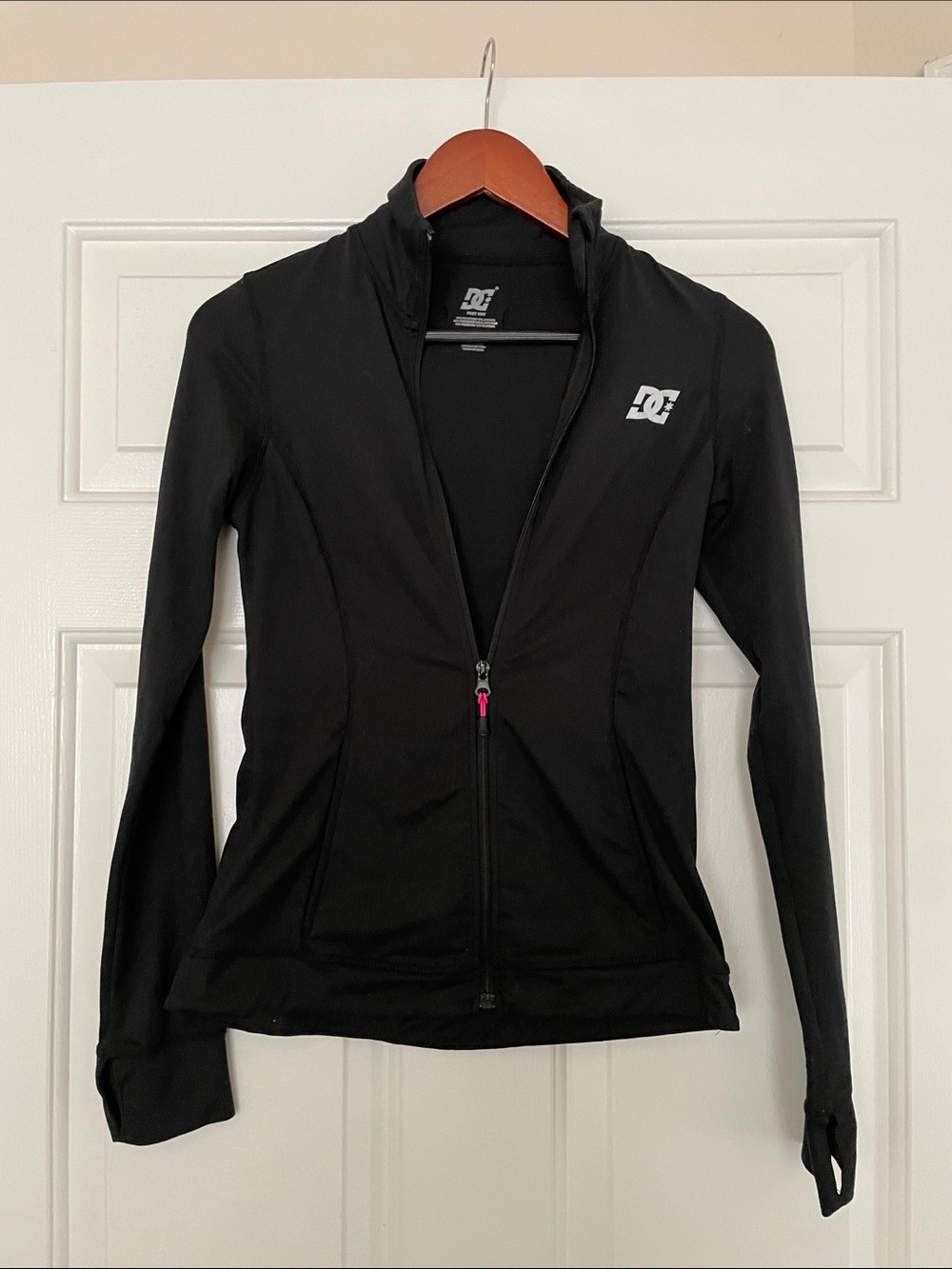 DC Women's Black Zip-Up Jacket
